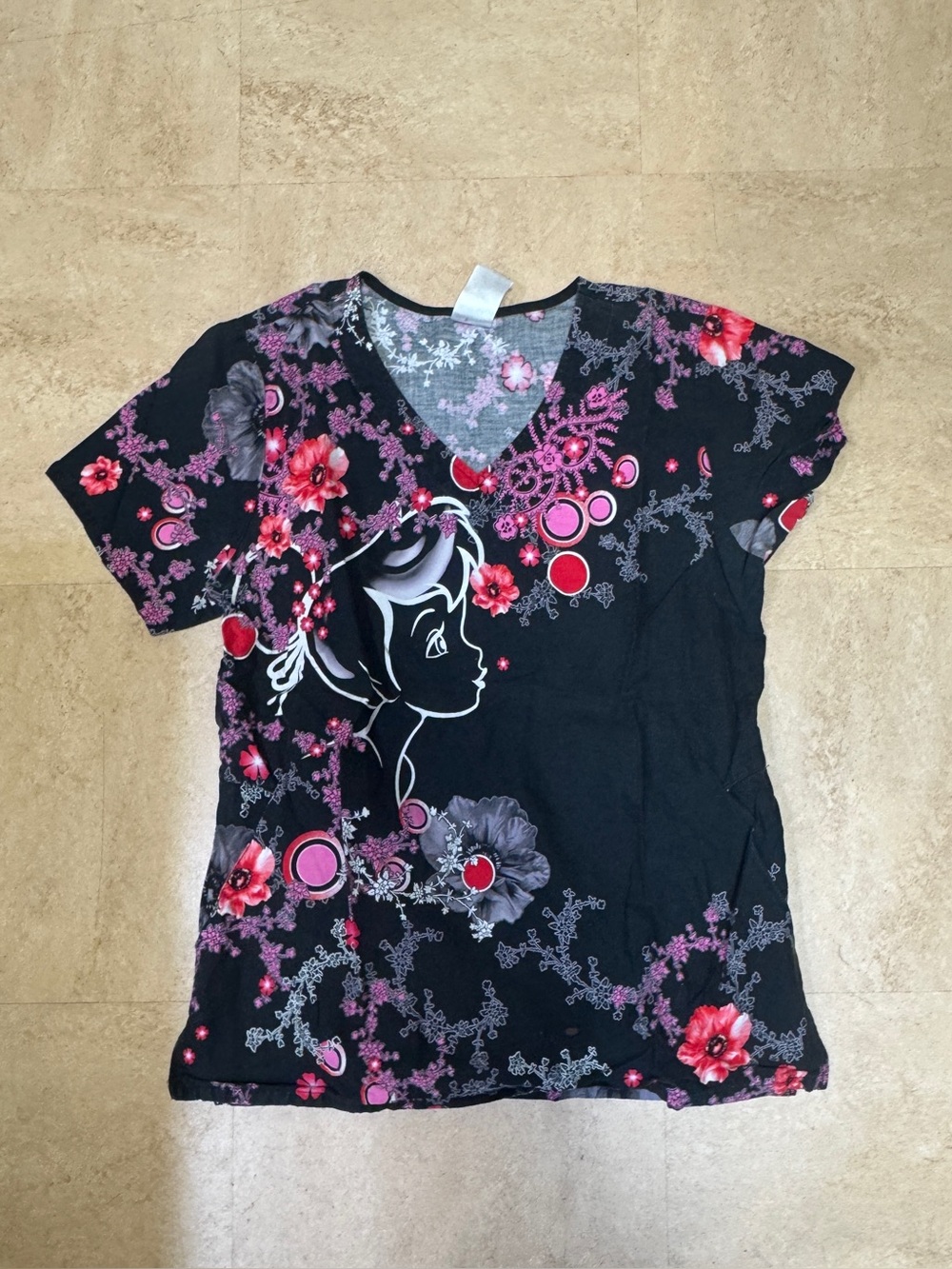 Disney Scrub Top Size Medium